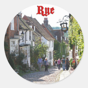 Superb! Rye England Classic Round Sticker