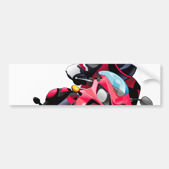 Superbike Bumper Sticker (Front)