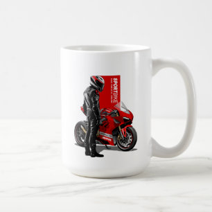 Superbike Racing Maximum Passion Biker Graphic #15 Coffee Mug