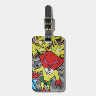 Superbunny Graffiti Luggage Tag