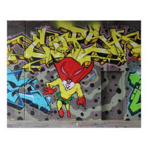 Superbunny Graffiti Poster