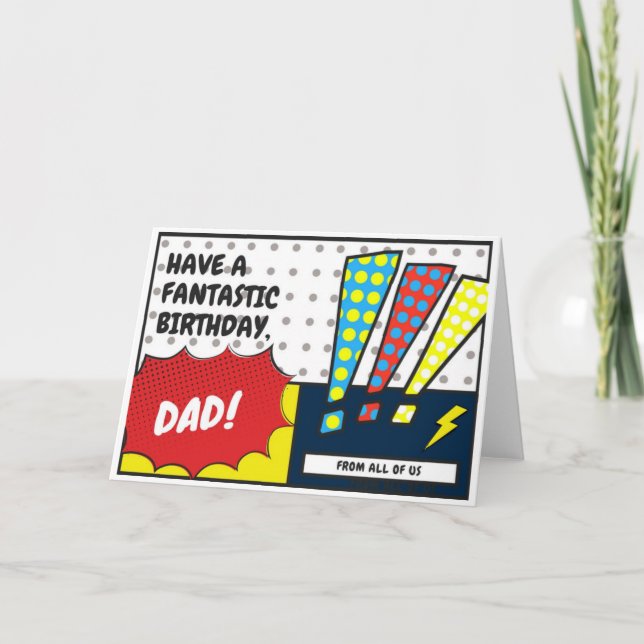 SuperDad Bday card (Front)