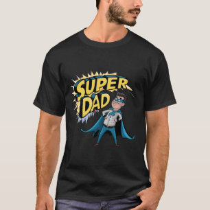 Superdad Funny Superhero Dad Present Costume For F T-Shirt