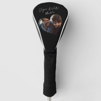 SuperDAD Modern Photo Black Trendy Gift Golf Head Cover