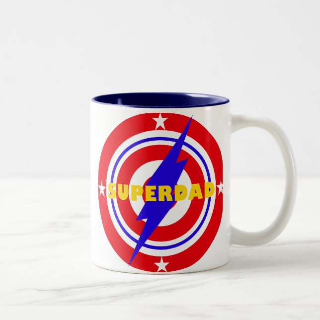 SuperDad Two-Tone Coffee Mug (Right)