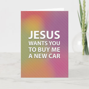 Superficial Jesus Holiday Card