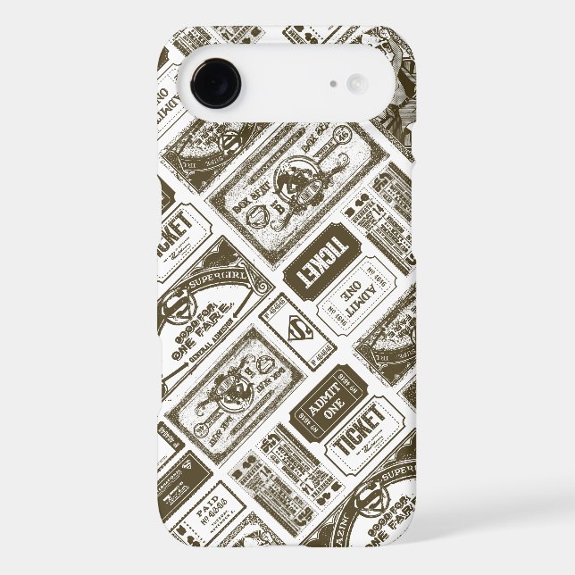 Supergirl Admit One Pattern Brown Case-Mate Samsung Galaxy Case (Back)