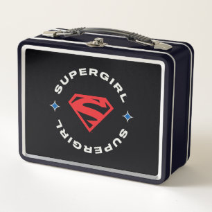 Supergirl Age of Heroes Circle S-Shield Metal Lunch Box