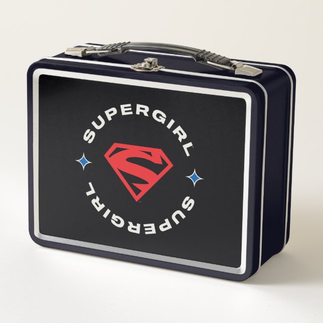 Supergirl Age of Heroes Circle S-Shield Metal Lunch Box (Front)