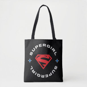 Supergirl Age of Heroes Circle S-Shield Tote Bag
