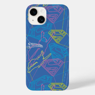 Supergirl and Logo Coloured Outlines Case-Mate iPhone 14 Case