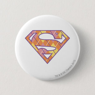 Supergirl Argyle Logo 6 Cm Round Badge