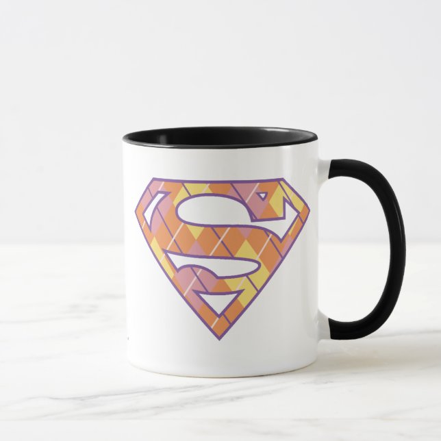 Supergirl Argyle Logo Mug (Right)