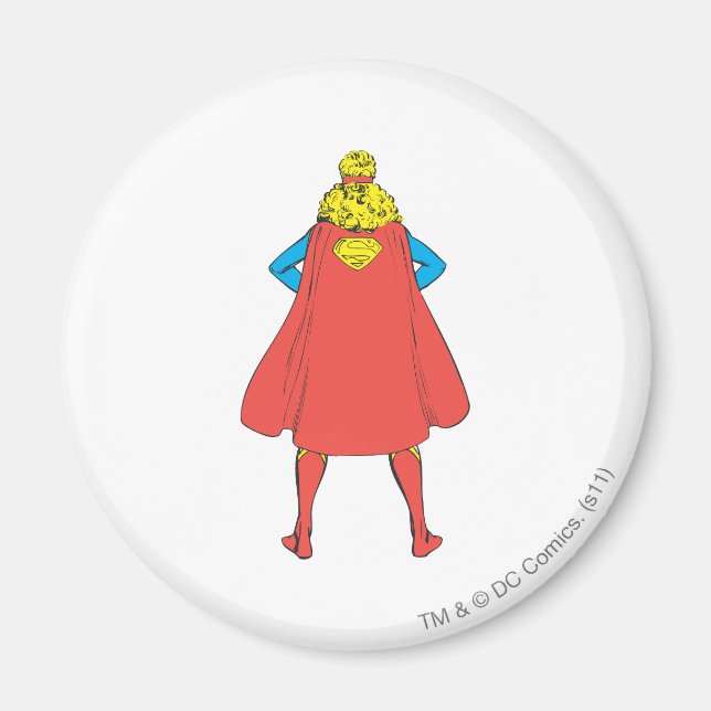 Supergirl Back View Magnet (Front)