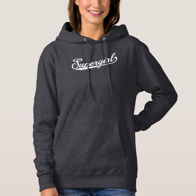 Supergirl Baseball All-Star Name Logo Hoodie (Front)