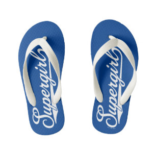 Supergirl Baseball All-Star Name Logo Kid's Thongs
