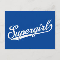 Supergirl Baseball All-Star Name Logo