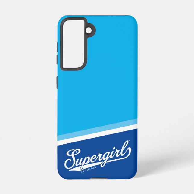 Supergirl Baseball All-Star Name Logo Samsung Galaxy S21 Case (Back)