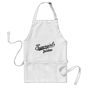 Supergirl Baseball All-Star Name Logo Standard Apron