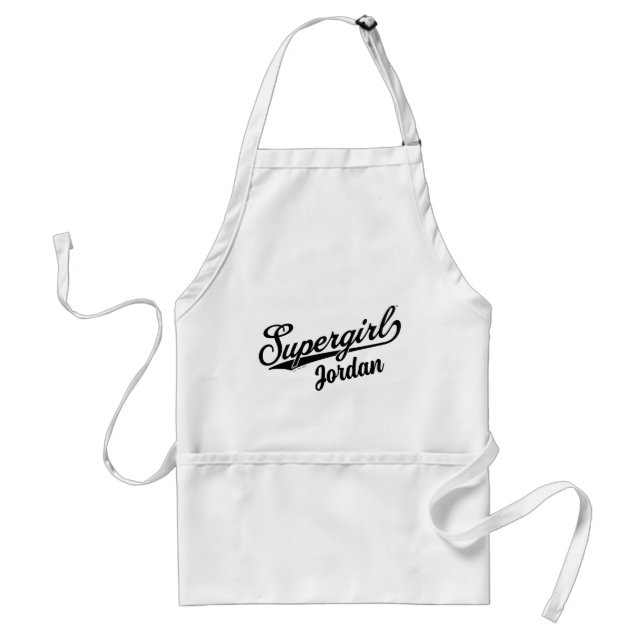 Supergirl Baseball All-Star Name Logo Standard Apron (Front)