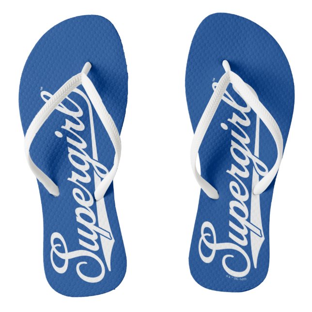 Supergirl Baseball All-Star Name Logo Thongs (Footbed)