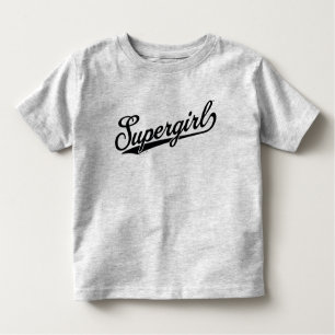 Supergirl Baseball All-Star Name Logo Toddler T-Shirt
