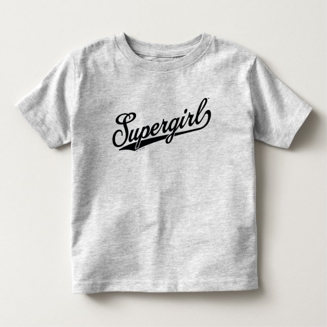 Supergirl Baseball All-Star Name Logo Toddler T-Shirt (Front)