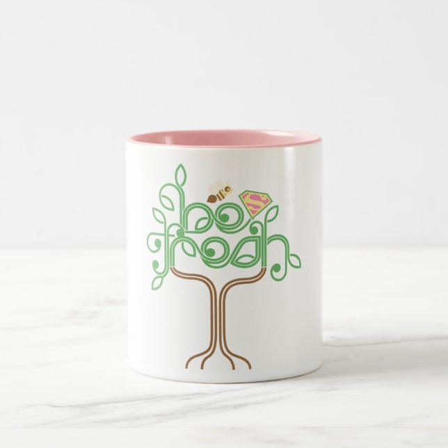 Supergirl Be Fresh Two-Tone Coffee Mug (Center)
