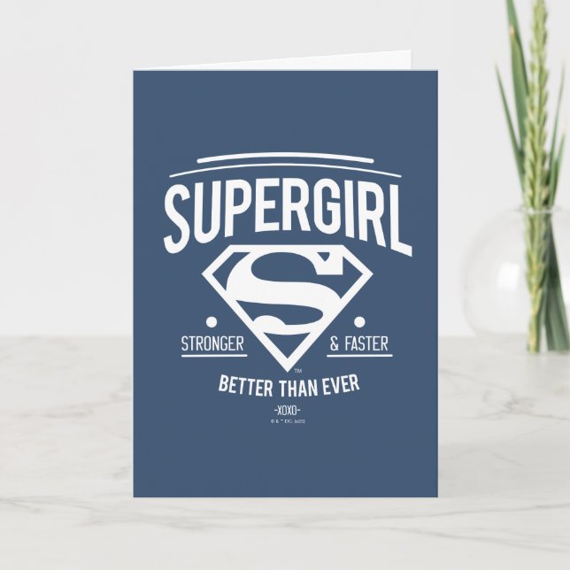 Supergirl Better Than Ever Retro Graphic Card (Front)