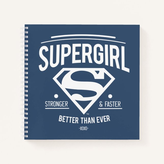 Supergirl Better Than Ever Retro Graphic Notebook (Front)