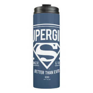 Supergirl Better Than Ever Retro Graphic Thermal Tumbler