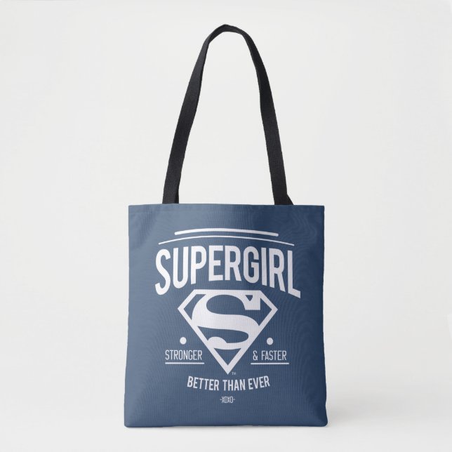 Supergirl Better Than Ever Retro Graphic Tote Bag (Front)