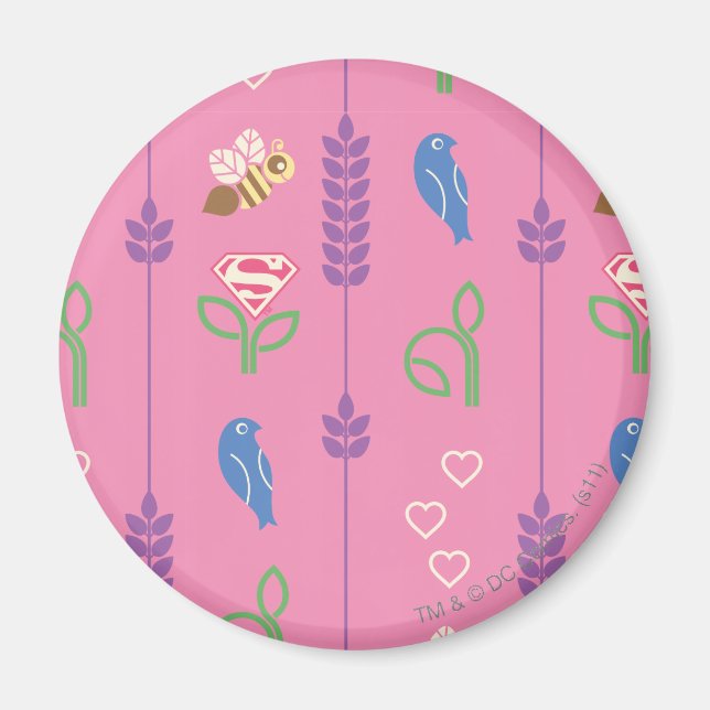 Supergirl Birds, Bees, Trees Magnet (Front)