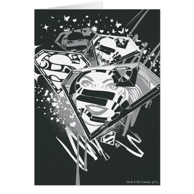 Supergirl Black and White (Front)