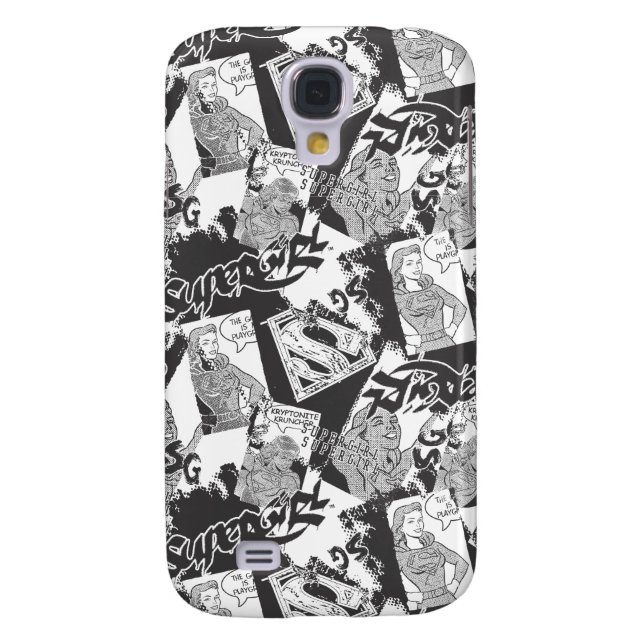 Supergirl Black and White Collage 2 Case-Mate Samsung Galaxy Case (Back)
