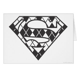 Supergirl Black Argyle Logo