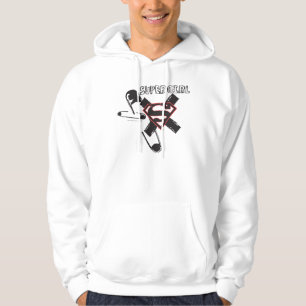 Supergirl Black Safety Pins Hoodie