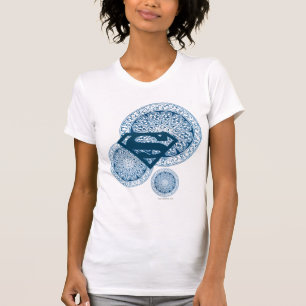 Supergirl Blue Circle Design T-Shirt