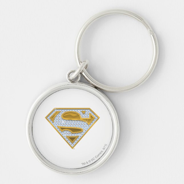 Supergirl Blue Jewels Key Ring (Front)