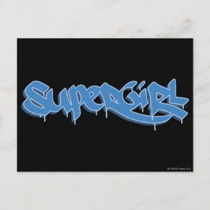 Supergirl Blue Logo Postcard
