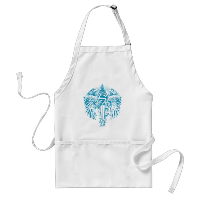 Supergirl Blue Wings Standard Apron (Front)