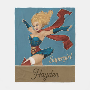 Supergirl Bombshell Fleece Blanket