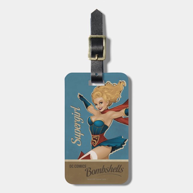 Supergirl Bombshell Luggage Tag (Front Vertical)