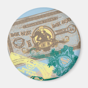 Supergirl Box Seat Blue Magnet