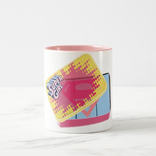 Supergirl Box Two-Tone Coffee Mug (Center)