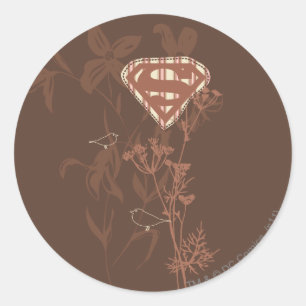 Supergirl Brown Bird Classic Round Sticker