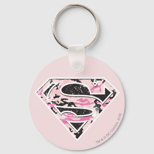 Supergirl Camouflage Logo Key Ring (Front)