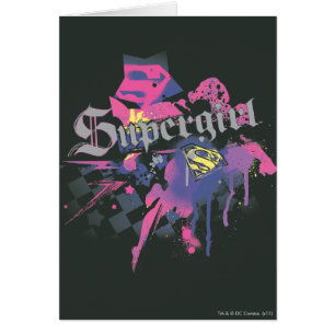 Supergirl Chequered Splatter