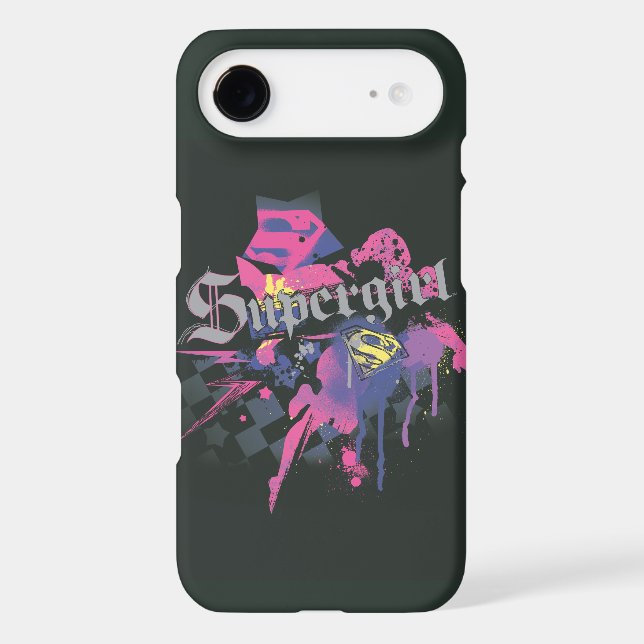 Supergirl Chequered Splatter Case-Mate Samsung Galaxy Case (Back)