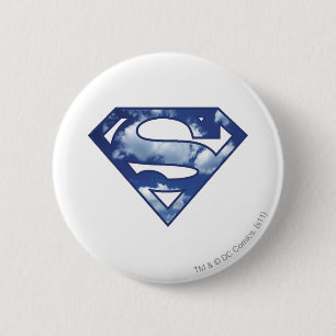 Supergirl Cloud Logo 6 Cm Round Badge